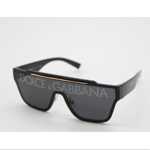 New Dolce&Gabbana DG6125 Black Unisex Sunglasses